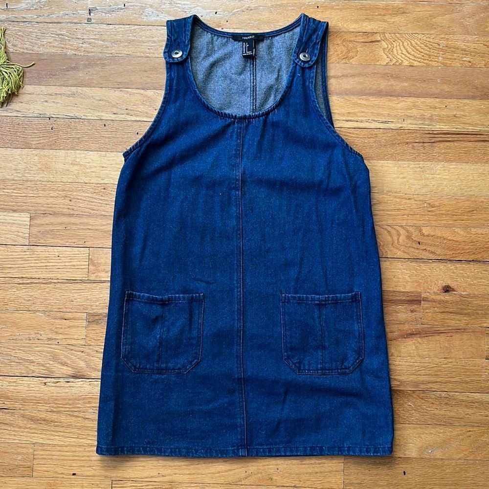 Denim Dress with Pockets (S)
